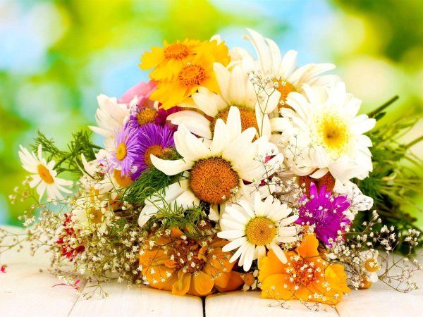 летние букеты
