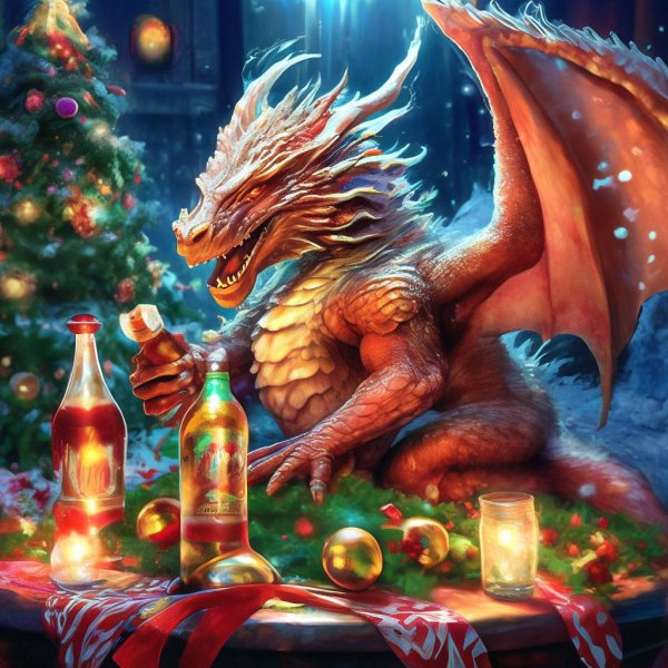 новогодний дракон