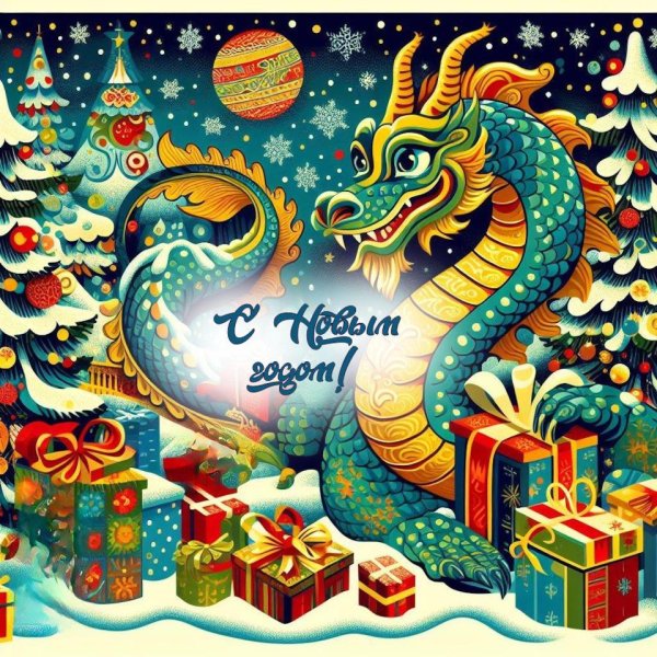 дракон новогодний