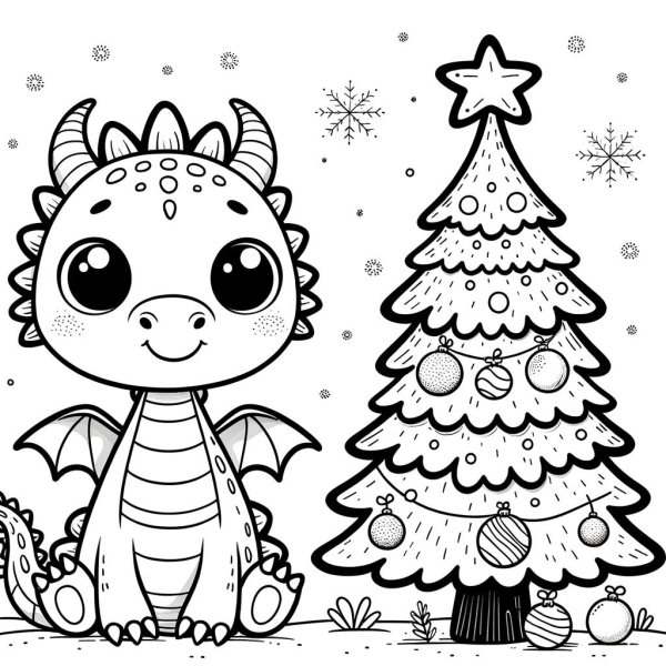 милые дракончики раскраска