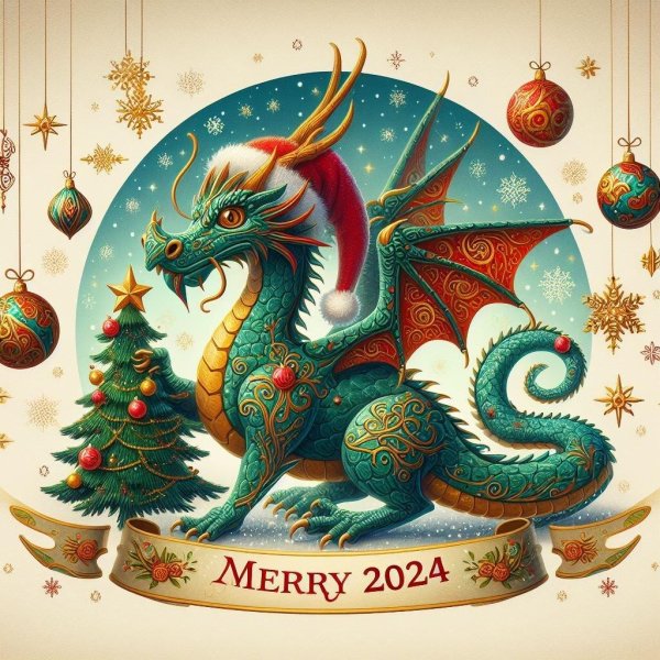 новогодние драконы