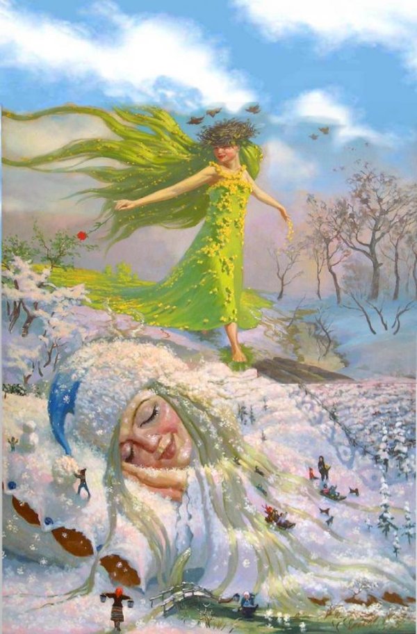 художник александр мохов спящая зима