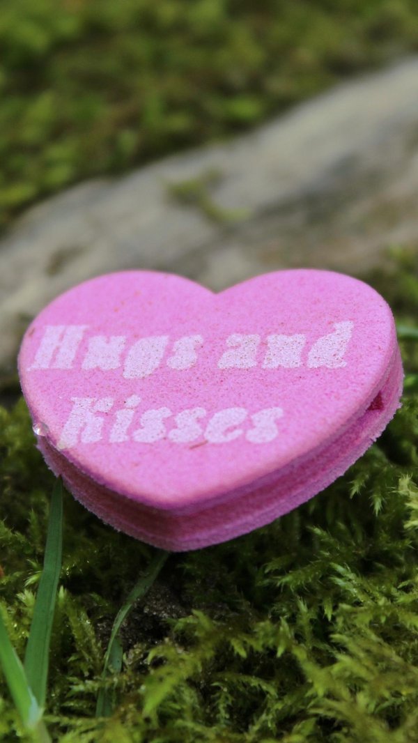 розовое сердце