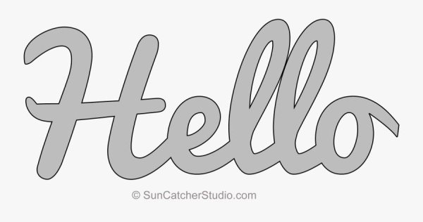 трафарет букв