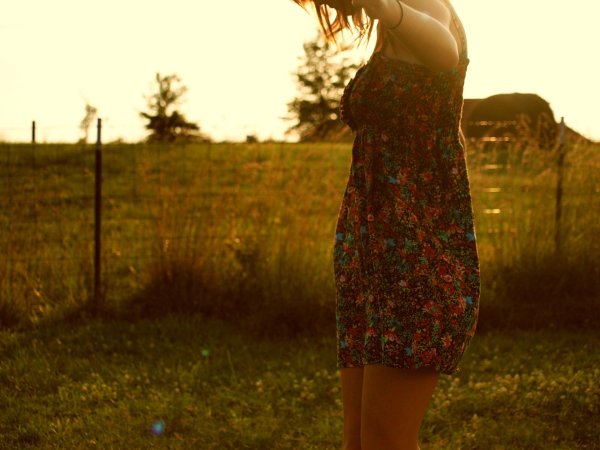 девушка на природе