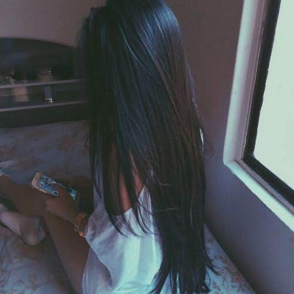 черные волосы длинные