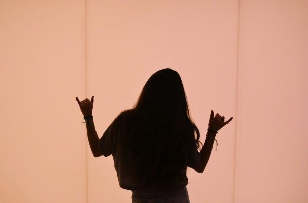 тень девушки