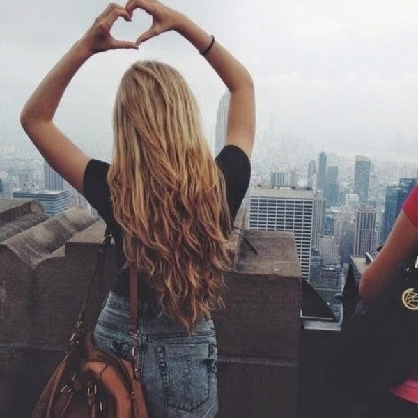 длинные волосы со спины