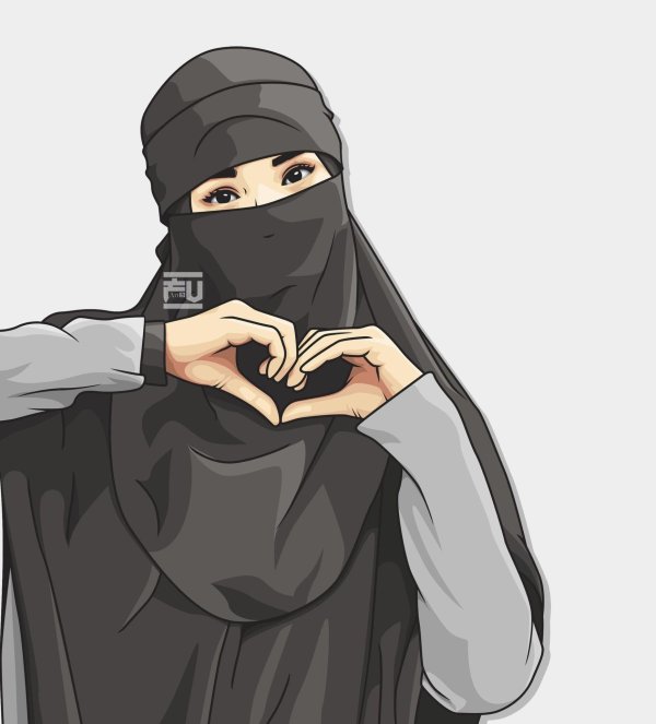 никаб муслима картина