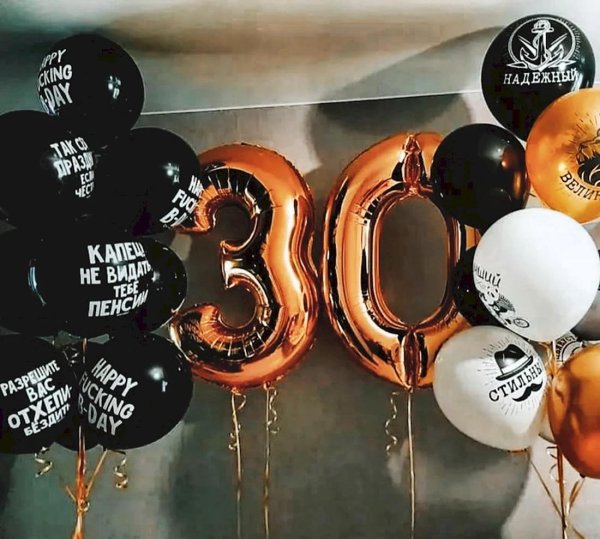 шары мужу на день рождения