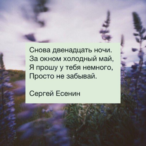 снова двенадцать ночи есенин