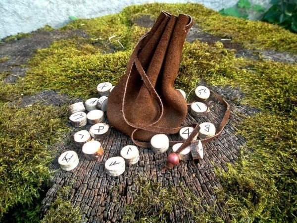 кожаный мешочек для рун