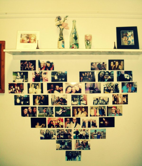 стена из фотографий