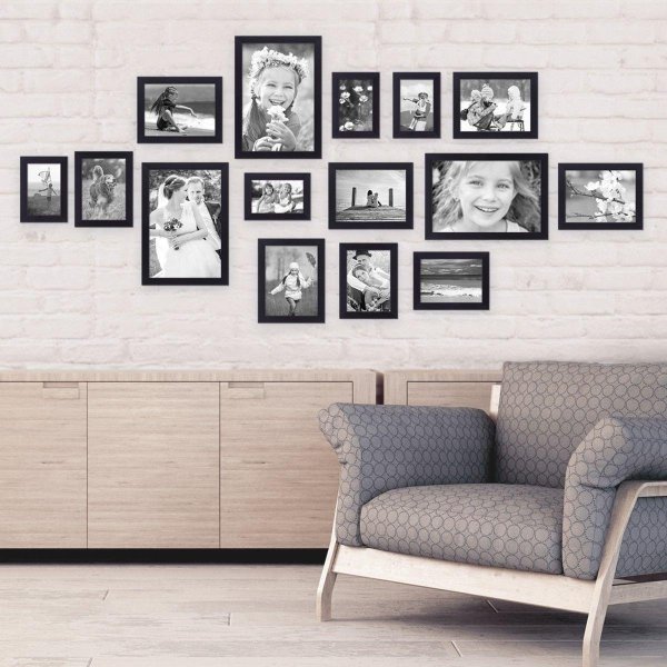 расположение рамок на стене