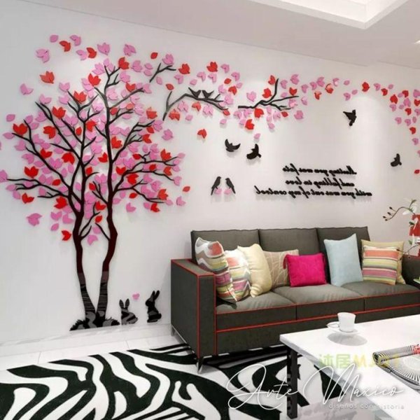 акриловые наклейки на стену