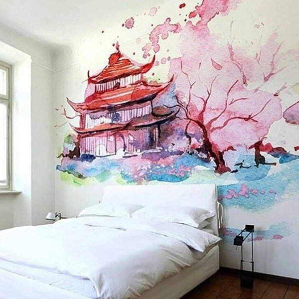 интерьер спальной