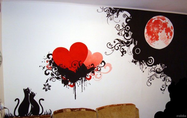 разрисованные стены