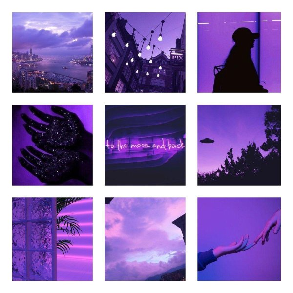 фиолетовый коллаж