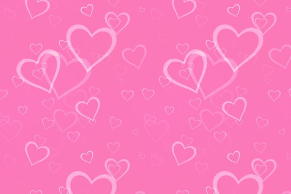 розовое сердце