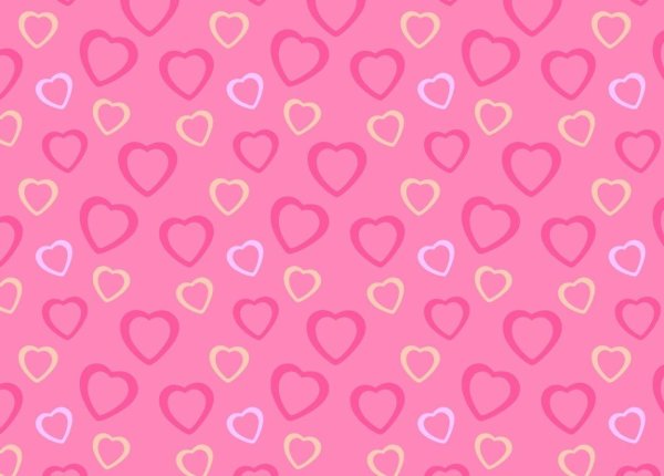 сердечки розовые