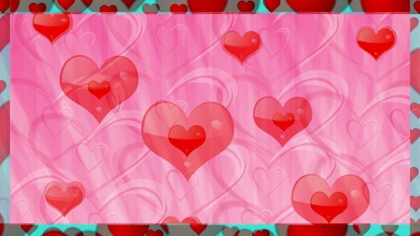 красивые фоны с сердечками