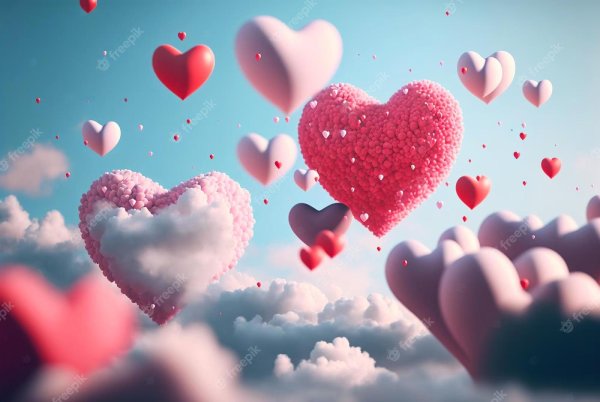 облака сердце