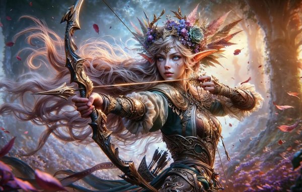 эльфийская лучница