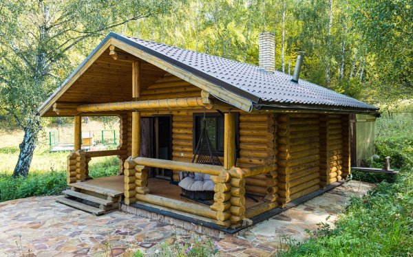 бани из бревна