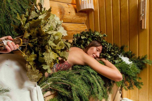 парение вениками