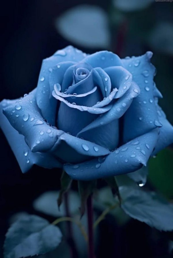 роза голубая