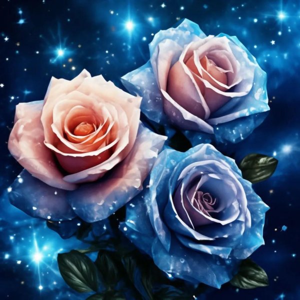 космический цветок