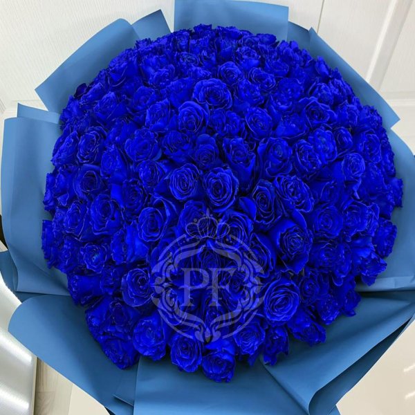 букет синих роз