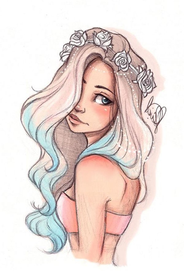 красивые девушки для срисовки