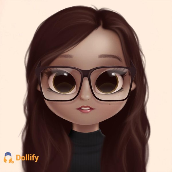 милая мультяшная девочка