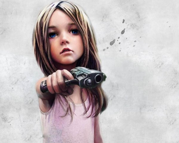 девочка с пистолетом