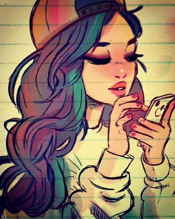 девушки в мультяшном стиле