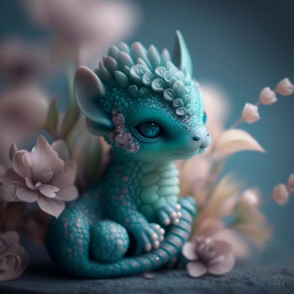 дракончик из полимерной глины