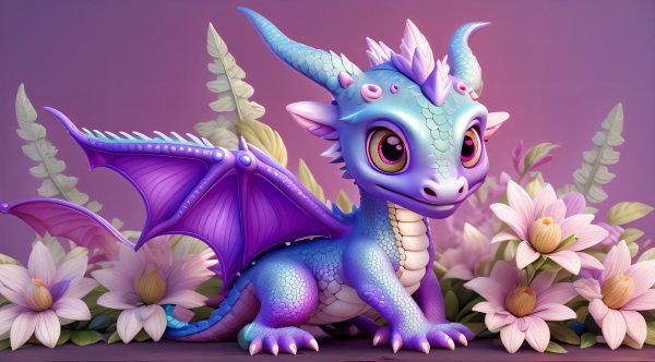 фиолетовый дракончик