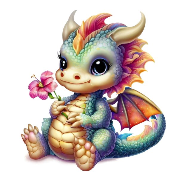 рисунок дракона детский