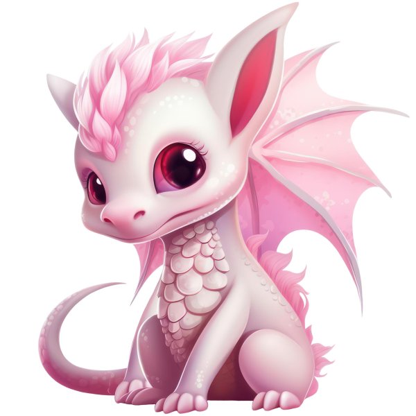 розовый дракончик