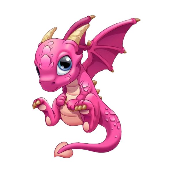 дракон розовый