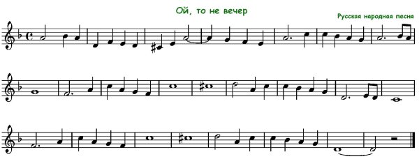 ноты простые