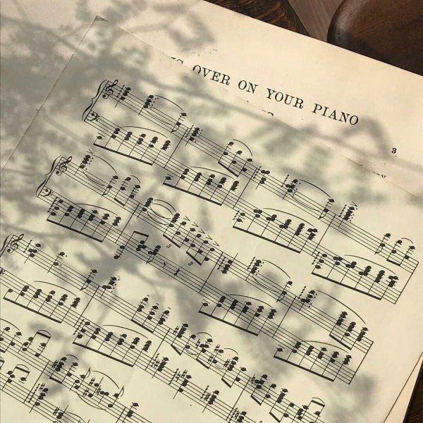 нотная тетрадь эстетика