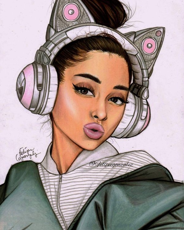 мультяшна ариана гранде