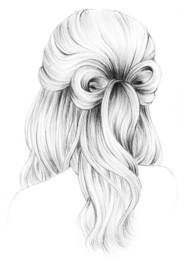 прическа рисунок