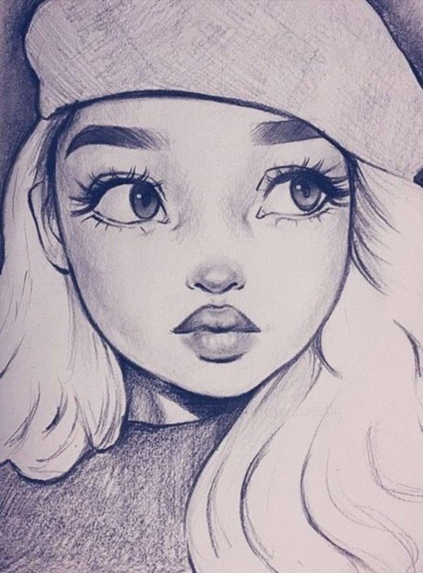 девочка рисунки