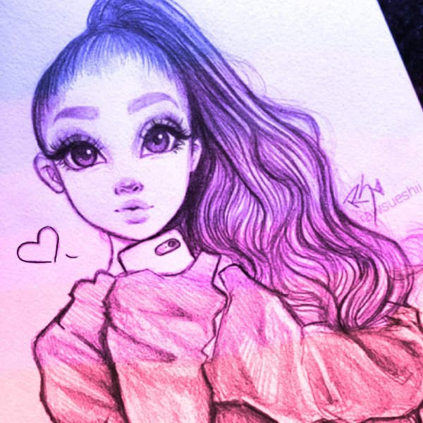 ариана гранде портрет