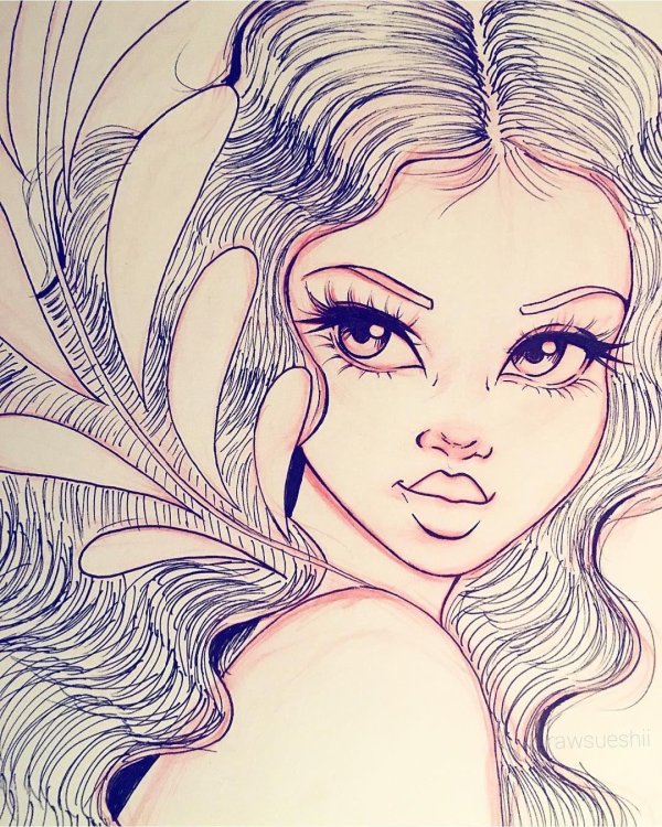 срисовки сложные