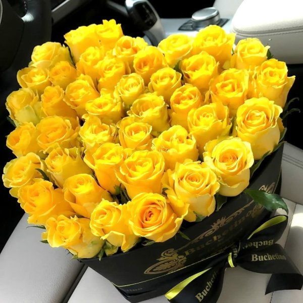 букет желтых роз