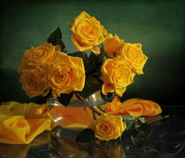 букет желтых цветов